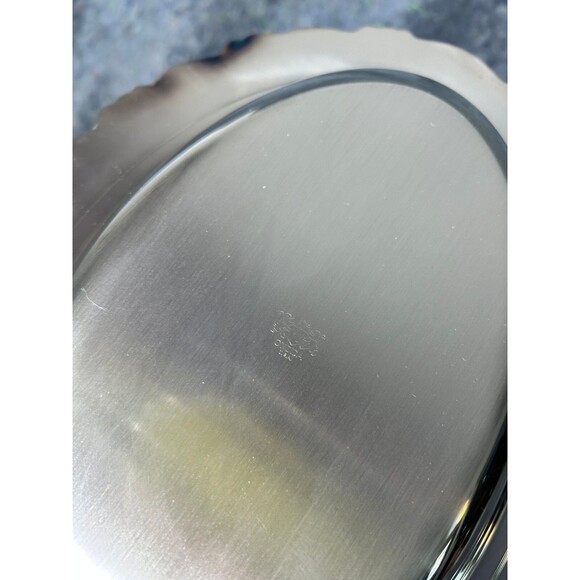 Wm. A Rogers Oneida Covered Double Vegetable Ornate Serving Dish Vintage '75 USA - Picture 4 of 6